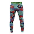 thumbnail image 1 of Deportivos Medias Del Estiramiento De Camuflaje De Los Hombres Altos De Elasticidad Pantalones De Color Naranja-s Sunnimix El deporte de los hombres pantalones ajustados, 1 of 8