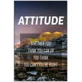 thumbnail image 5 of Inspirational Canvas Wall Art Attitude Motivational Poster Print Artwork Nature Landscape Picture Painting Wall Decor for Modern Home Bedroom Hallway Office School Ready to Hang [12''''Wx 18''''H], 5 of 6