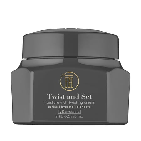 TPH BY TARAJI Twist & Set Twisting Curl Defining Curl Cream for Coily & Curly Hair with Shea Butter, Castor Oil & Mango Seed Butter | Natural Hair Styling Product, 8 oz.