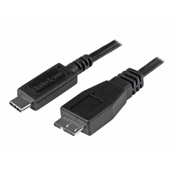 StarTech.com USB C to Micro USB Cable - 3 ft / 1m - USB 3.1 - 10Gbps - Micro USB Cord - USB Type C to Micro USB Cable (USB31CUB1M) - USB cable - 24 pin USB-C (M) to Micro-USB Type B (M) - USB 3.1 - 3.3 ft - black - for P/N: HB31C2A2CB, PEXUSB311AC3, PEXUSB312A1C1H, PEXUSB312A2C2V, PEXUSB312C3, PEXUSB321C