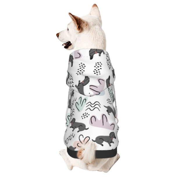 Balery Dachshund Dog Puppy Sudadera con Capucha para Perros Pequeños – Ropa para Mascotas, Disfraz para Perros y Gatos, Ideal para Fiestas y Cosplay-X-Small