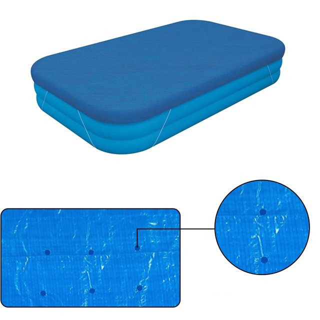 Cobertor para piscina 265*175*25cm Cobertor rectangular para piscina, cobertor para piscina, cobertor cuadrado a prueba de polvo