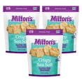 thumbnail image 1 of Milton's Gluten Free Crackers, Olive Oil & Sea Salt - Non-GMO Project Verified, Kosher, Certified Gluten Free Snack, 3 Grains In Every Bite - 4.5 Oz, Pack of 3, 1 of 5