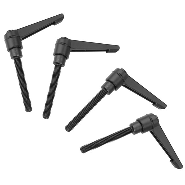 PCS Alliage de Zinc Boutons de Machine Poignée de Fixation Réglable avec Exécution Exquise, Filetage Mâle M8, pour Machine-Outil, Équipement de Soudage, Noir