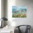 thumbnail image 4 of Nawypu  Beach Colorful Flower Canvas Paintings Poppies Wall Art Pictures Bloosom Floral Framed Artwork Prints Modern Landscape for Living Room Bedroom Kitchen Office Home Decor, 4 of 6