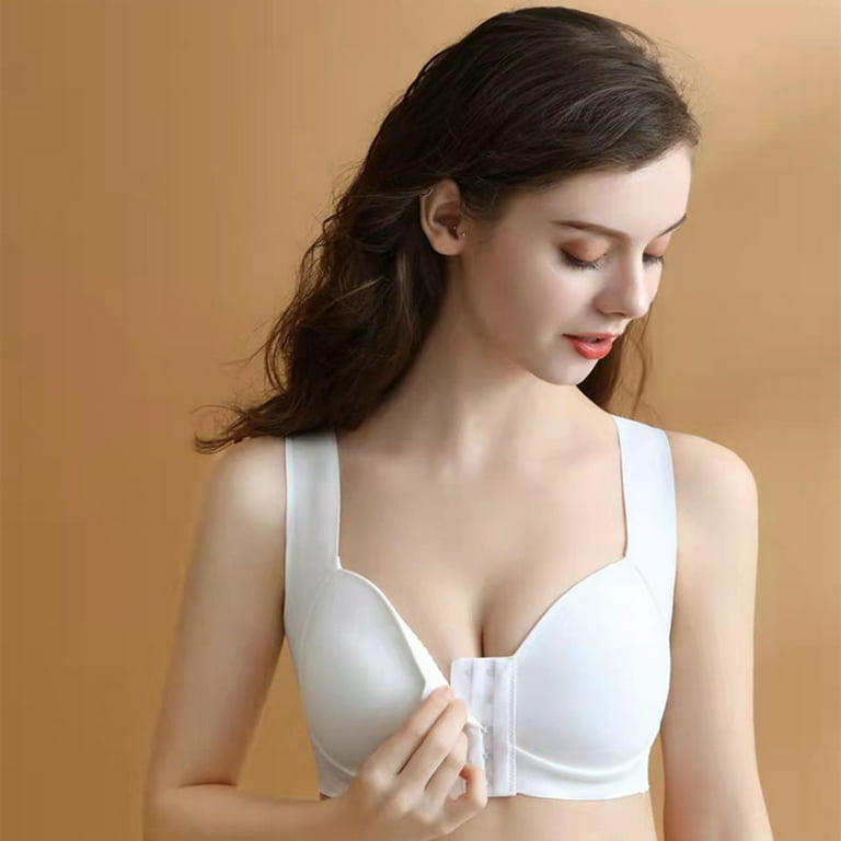 Eashery Strapless Bras for Women Push Up Women's Ego Boost Add-A-Size Push  Up Bra Grey Large 