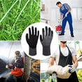 thumbnail image 5 of 2 pares de guantes de jardinería, guantes de trabajo de nitrilo esmerilado para jardinería, protección laboral Ormromra CPB-US-DYP646-3, 5 of 5