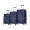 Blue, variant on TUCCI Italy Travola 3-Piece Hardside Spinner Luggage Set, Lightweight 20" 24" 28" Suitcases with Combination Lock - Black