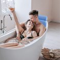 thumbnail image 5 of Almohada de baño de lujo de gran tamaño, azul brillante, almohada de baño para soporte de cuello y espalda, malla de aire 3D transpirable para bañera, se adapta a todas las bañeras,, 5 of 5