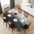 thumbnail image 6 of Grey Ombre Table Cloth Waterproof Tablecloths, Modern Abstract Art Ocean Oil Painting Tablecloth Dining Table Cover for Kitchen Party Tabletop Outdoor, Rectangle Tablecloth 54x108 Inch, 6 of 9