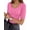 Blush, variant on MOYIKO Womens Half Sleeve Scoop Neck Slim Fitted T Shirts Casual Basic Tees Summer Tops Clothes