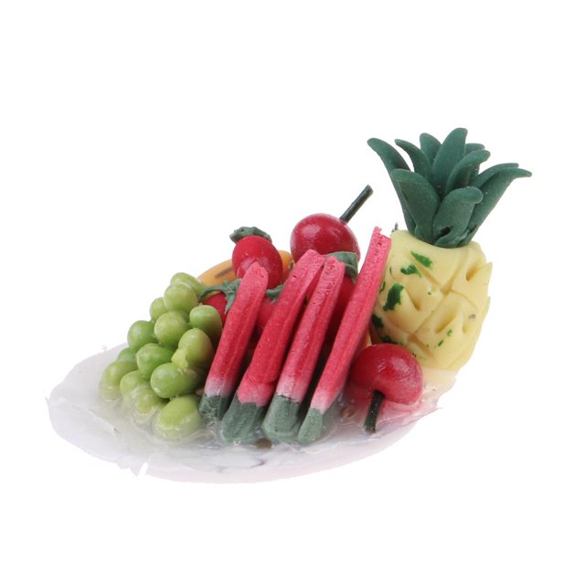 1/12 Minis en Placa de Accesorios Decorativo de Sunnimix Dollhouse Fruit Platter