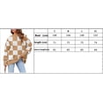 thumbnail image 2 of Women's loose plaid sweater pullover, 2 of 2