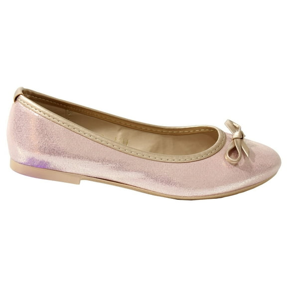 Zapato Flats Balerina Casual Niña Mujer T-25 Color Oro Rosado 1211 Kuali Shoes Piso Comodos