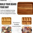 thumbnail image 6 of Farberware Build-a-Board Acacia Charcuterie Board, Single Compartment, 11x14, White, 6 of 19