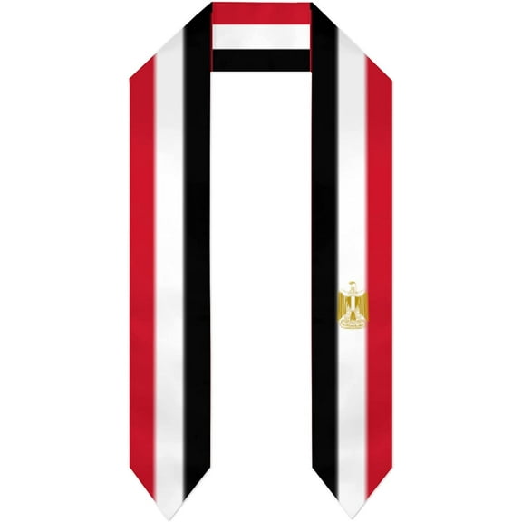 DABOYOZHZH Egypt Flag Cool Graduation Shawl Sash Stole Wraps Scraf For International Study Pride Women Men