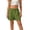 Green, variant on Girls Active Shorts Elastic Waistband Plain Shorts (Orange 13-14Years)
