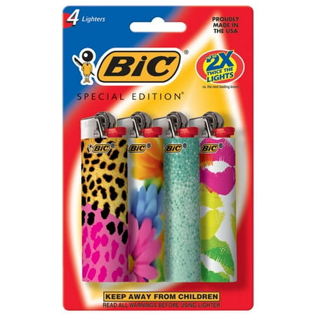 BIC 4ct Special Edition Lighters