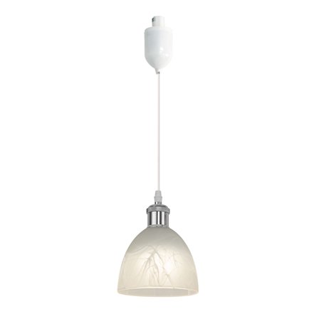 Kiven 1-Light H-Type track lighting pendants Adjustable Height,Modern h track pendant lights,Decorative Track Lighting FixtureChrome Finish Lamp Socket