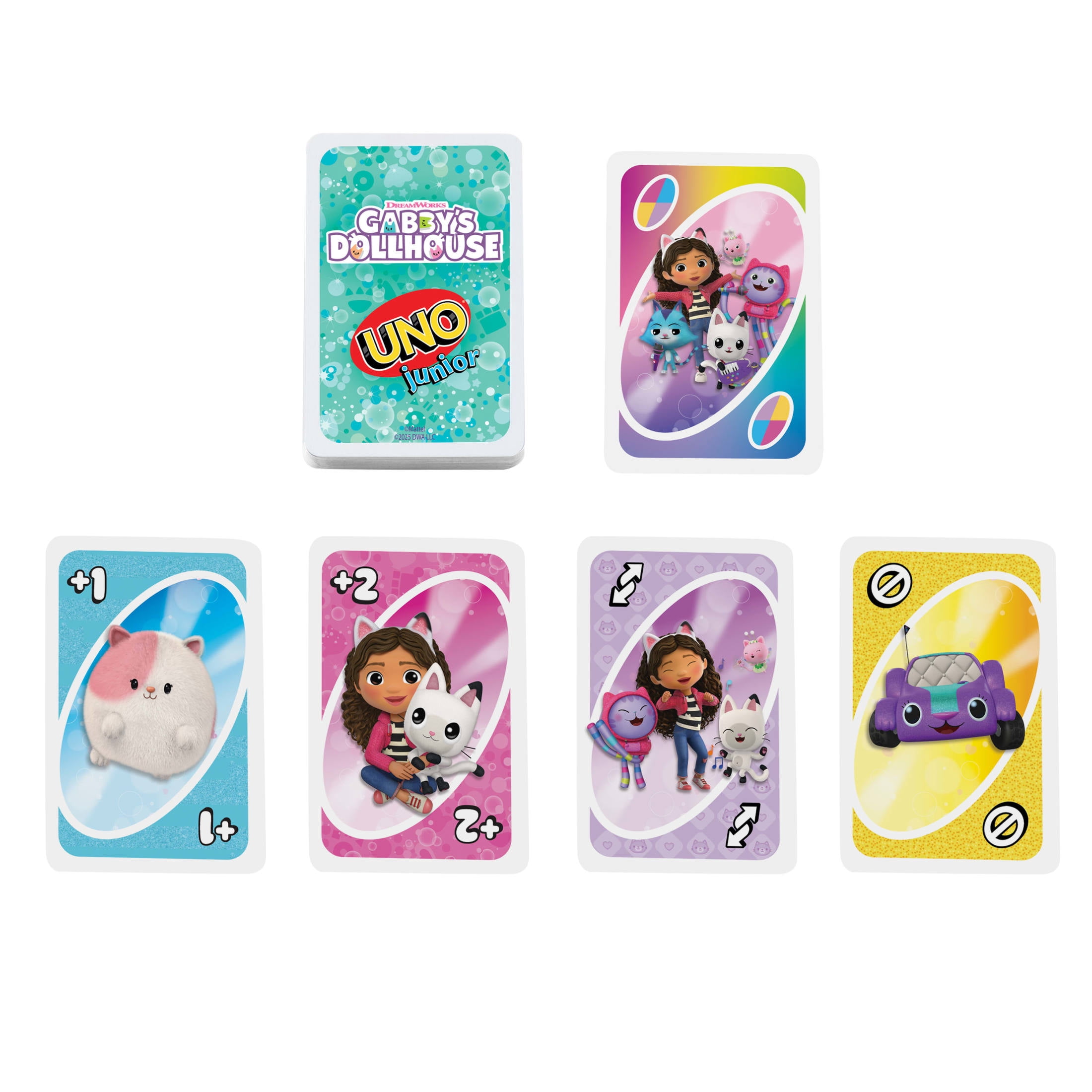 UNO Junior Gabby’s Dollhouse Card Game for Kids, Parents & Family Nights
