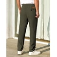 thumbnail image 2 of COOFANDY Mens Casual Pants Elastic Waist Chino Pants Lightweight Drawstring Pants with Pockets, 2 of 6