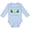 AE-Light Blue, variant on Inktastic Happy Chrismukkah Sweater Style with Menorah and Trees Boys or Girls Long Sleeve Baby Bodysuit
