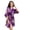 Modena, variant on LYMAYTER Womens Satin Silk Robe Soft Lightweight Short Floral Satin Kimono Wedding Party Sleepwear M-2XL