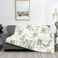 thumbnail image 5 of KLL Frog and Mushrooms Print Fleece Throw Blanket, Horizontal Fleece Bedding Cute Soft Blankets Comfy Fleece Flannel Plush Home Decor for Couch & Bed -50"x40", 5 of 9