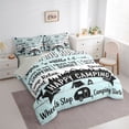 thumbnail image 2 of Catabedysis Rustic Camper 7 Pieces Full Size Bedding Sets,Happy Camping Full Size Bed in a Bag For Boys,Multicolor,Light Gray Reversible, 2 of 7