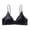 Black, variant on Turilly Bras Womens Wireless Lace Trim Bralette With Thin Straps Soft Breathable Everyday Everyday Bras