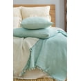 thumbnail image 3 of Muslin Blanket 4 Layers, Soft Bedspread, 100% Turkish Cotton Mint Muslin Bed Cover, 91 x 95 in, 3 of 3