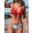 brick red, variant on Two-Piece Sets, Bikini, Standard Straps Swimsuit Sets Women's