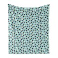 thumbnail image 1 of Ladybug Soft Flannel Fleece Throw Blanket, Daisy Blossom Spring Summer Revival Chamomile Kids Girls Baby Playroom Cartoon, Cozy Plush for Indoor and Outdoor Use, 70" x 90", Multicolor, by Ambesonne, 1 of 6