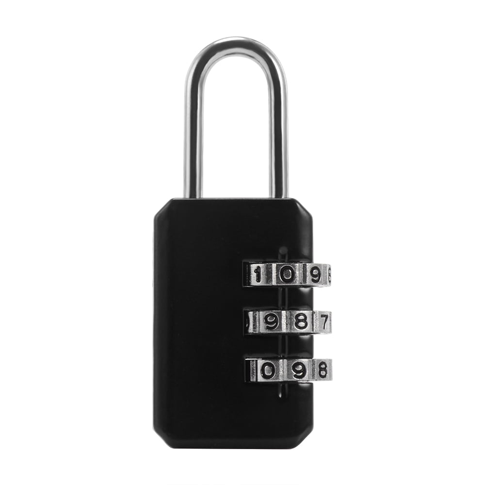 Portable Code Suitcase Luggage Dial Password 3/4 Digit Combination Lock Tool 