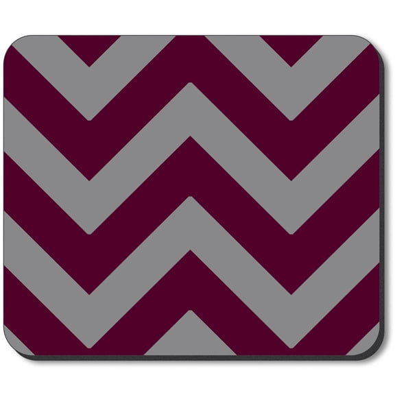 Art Plates Mouse Pad - Maroon Chevron