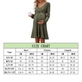 thumbnail image 5 of Women's Maternity Dress Long Sleeve Wrap Ribbed Drawstring Nursing Dress Ruffle Hem Lounge Dresses, 5 of 5