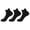 Black, variant on Ankle Socks 3 Pairs Unisex Terry Cushioned Ankle Sports Socks Shock Absorbing Sweat Wicking Athletic Socks for Basketball Marathon Running Badminton Fitness Outdoor
