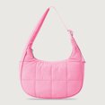 thumbnail image 4 of Bolso Mano Hombro Puffer Crescent Bag para Mujer Acolchado (Rosa) Rojo, 4 of 8