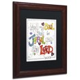 Trademark Fine Art 'Words of Joy Joyful Soul' Matted Framed Art by