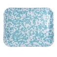 thumbnail image 3 of Golden Rabbit Enamelware Set of 2 Sea Glass Quarter Sheet Trays, 3 of 5