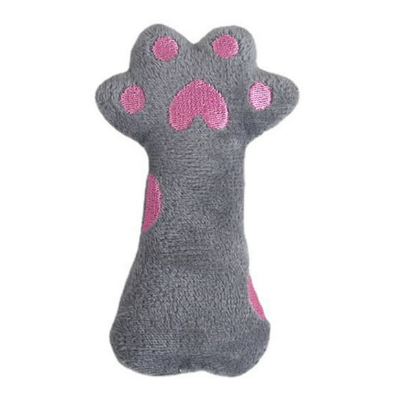 CSChome Cat Plush Toy Plush Toy Built-in Sound Cute Paw Shape PP Fully Filled Relieve Boredom Emotional Comfort Bite Resistant