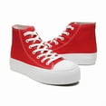 thumbnail image 3 of Womens Mens High Top Canvas Sneakers Lace Up Platform Casual Shoes Classic Comfortable Fashion Sneakers, 3 of 6