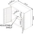thumbnail image 2 of Fortress 30" Charcoal Gray Floating Garage Cabinet - Wall-Mounted Garage Storage Organizer, 2 of 10