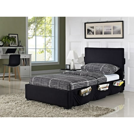 Cargo Twin Platform Bed, Black