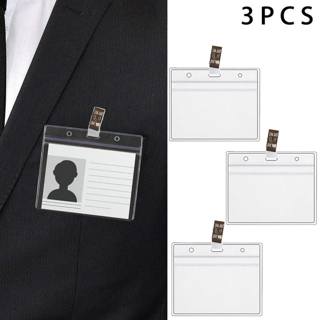 LSLJS Card Protector Immunization Record Cards Holder Clear Plastic Sleeve with Clip, Dish Towel