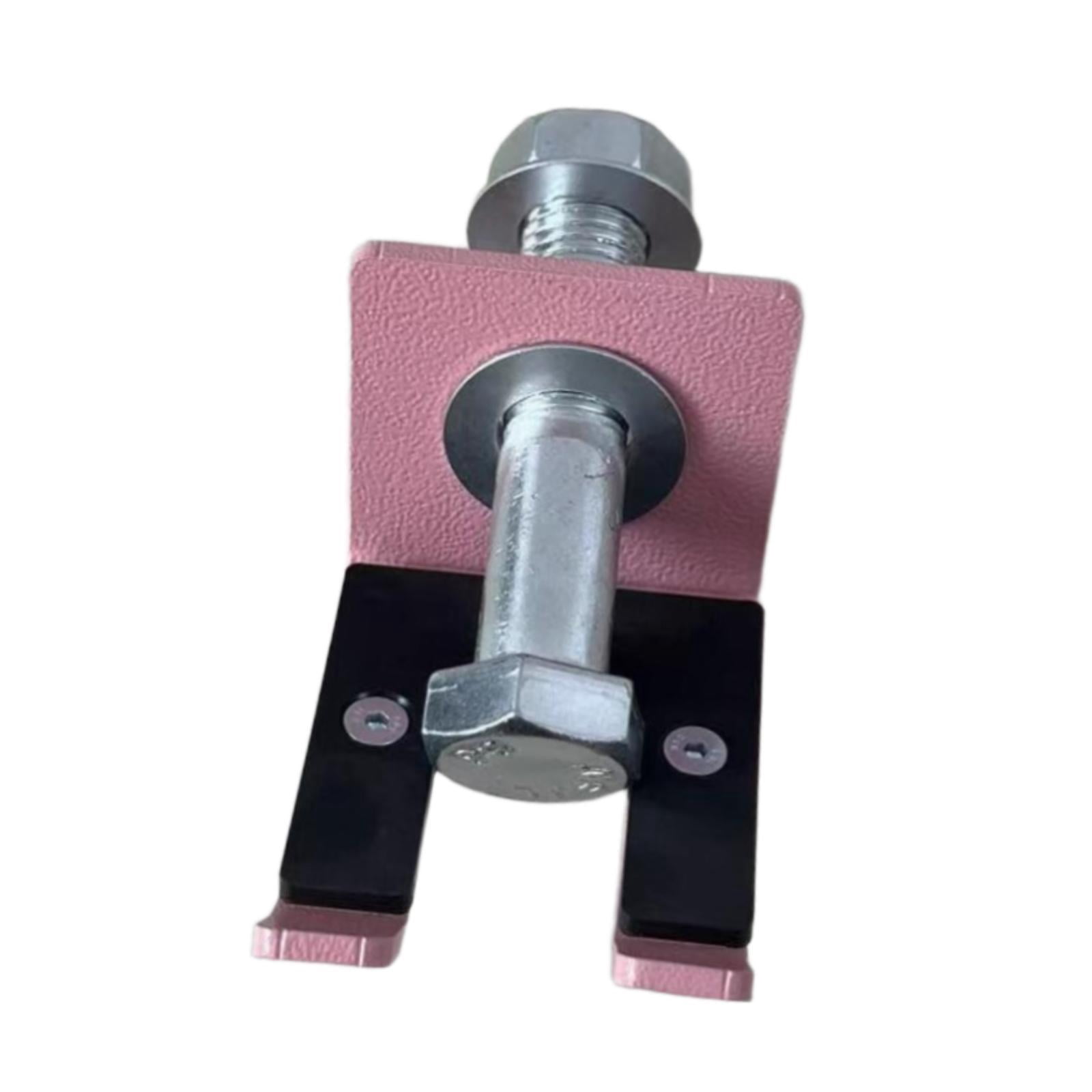 QccHieUs Barbell Holder Rack Attachment for Curl Bar Heavy Duty Home Gym Accessory Weight Pink