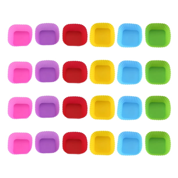 Moldes de silicona para cupcakes, reutilizables, para hornear magdalenas y muffins, resistentes a altas temperaturas, de grado alimenticio, regalo para entusiastas de la repostería.
