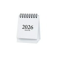 thumbnail image 3 of Minimalist Morandi Mini Desk Calendar 2026 - Slim Cute Desktop Ornament, Ideal Table Calendar for Home Office Dorm, Small Calendar for Daily Schedule Planning Desk Decor Gift, 2*3*4in, White, 3 of 7