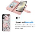 thumbnail image 5 of For Samsung S24 2024 Case, Samsung Galaxy S24 5G Wallet Case, Tiflook PU Leather Card Holder Flip Cover [Detachable Magnetic] Marble, 5 of 6