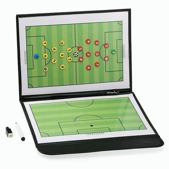 Portapapeles De Entrenamiento De Fútbol, tablero De Entrenamiento De Fútbol Antideformación, Portátil Magnético Con Tarjeta De Número De Bolígrafo Para Entrenamiento
